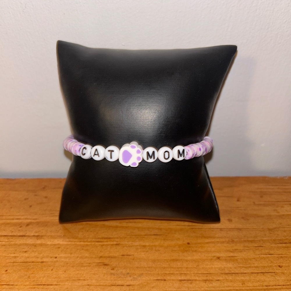 Cat Mom Heishi Bracelet